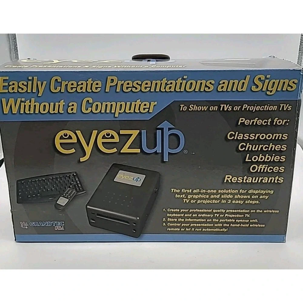 Eyezup by Grandtec- Video presentation‎ system-No computer needed-NEW IN BOX